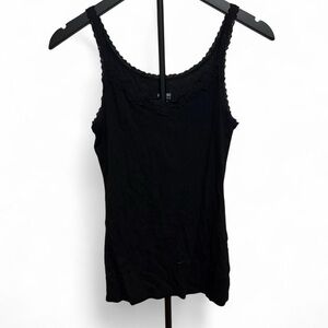 Mossimo Supply Co. Black Camisole with Lace Detail